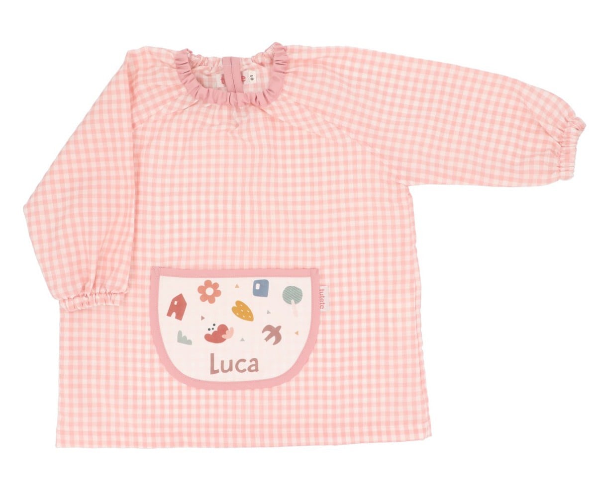 Bata Personalizado com bolso central Vichy Geometric Nature