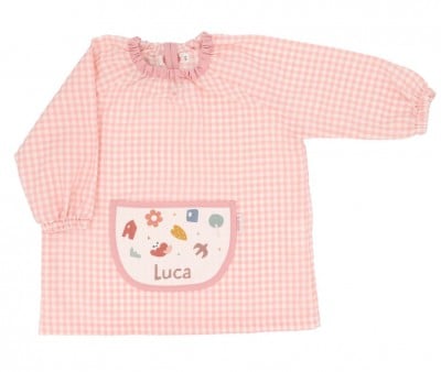 Bata Personalizado com bolso central Vichy Geometric Nature