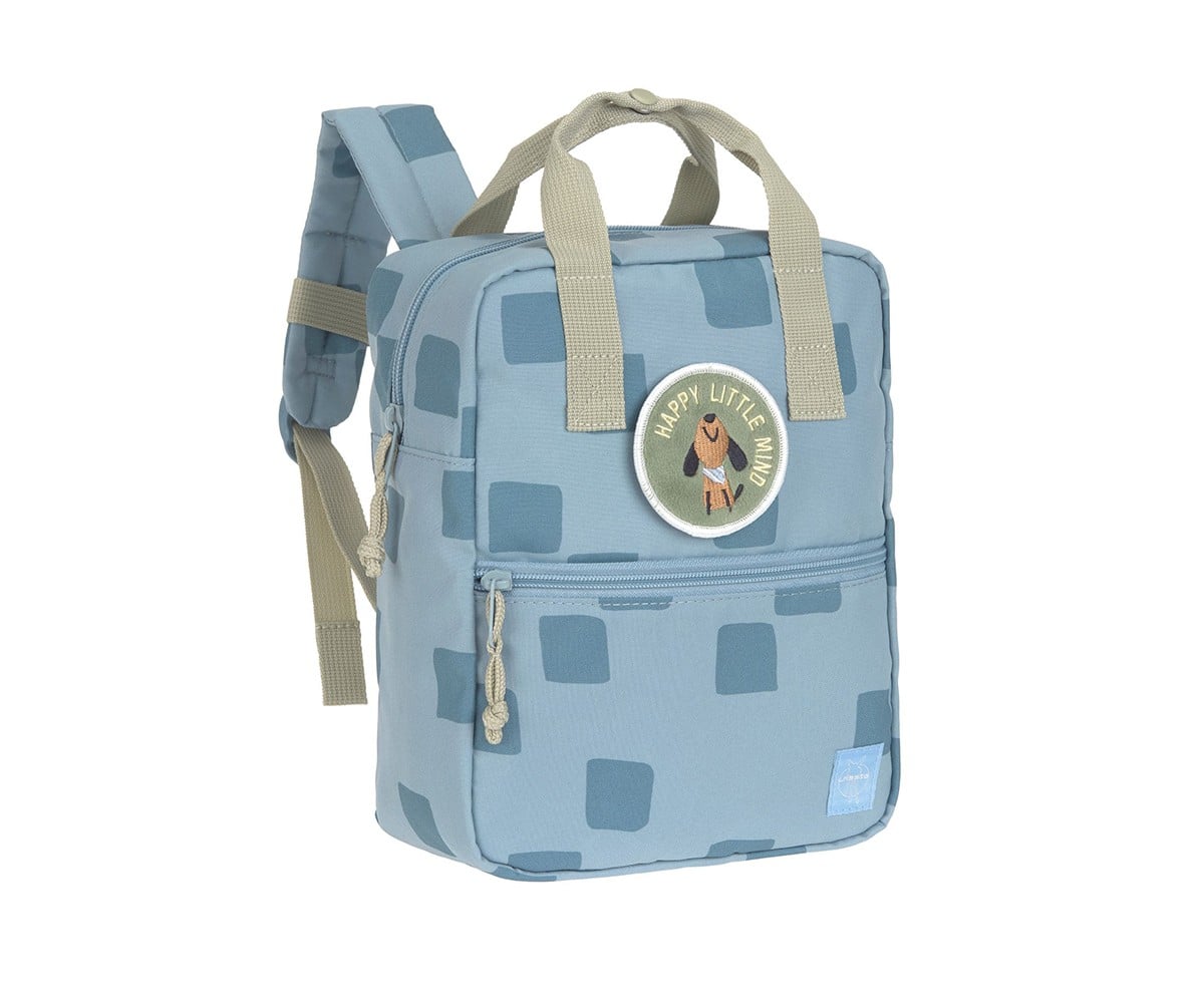 Sac à Dos Square Pattern Party Blue/Green Personnalisable