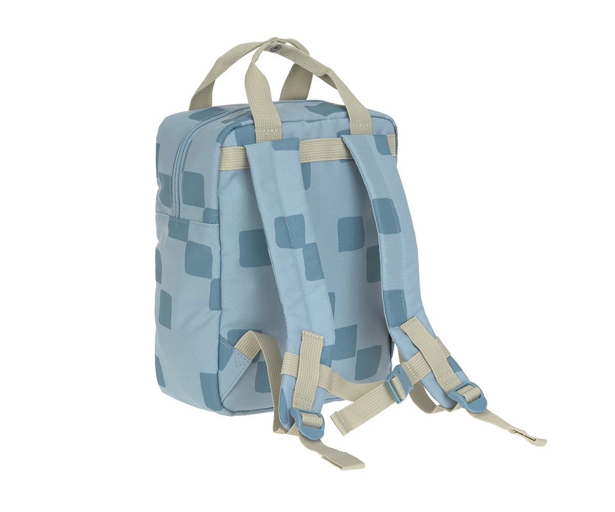 Sac à Dos Square Pattern Party Blue/Green Personnalisable