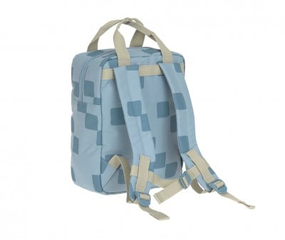 Sac à Dos Square Pattern Party Blue/Green Personnalisable