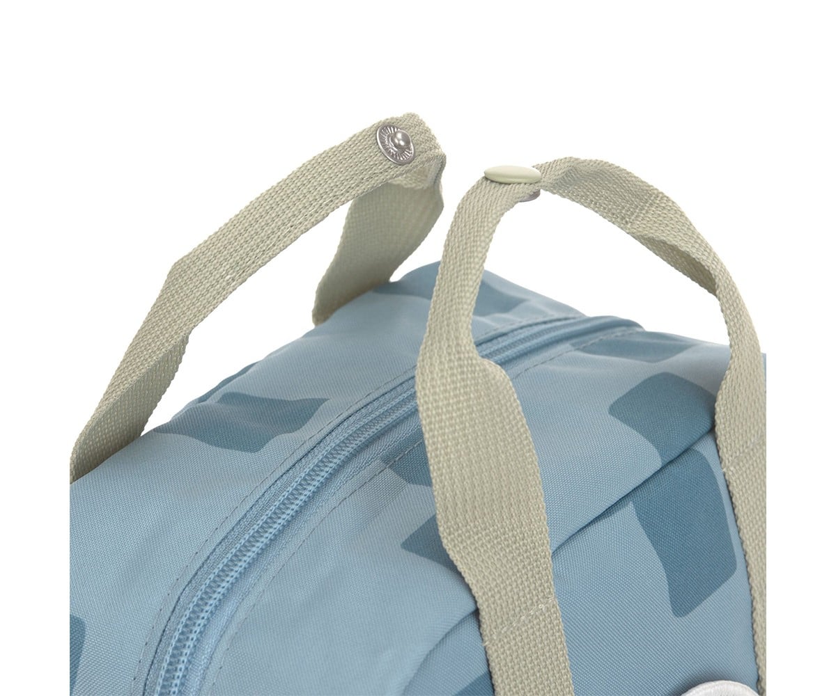 Sac à Dos Square Pattern Party Blue/Green Personnalisable