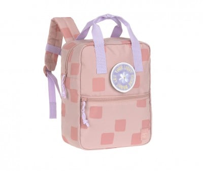 Mochila Square Pattern Party Rose / Lilac Personalizável