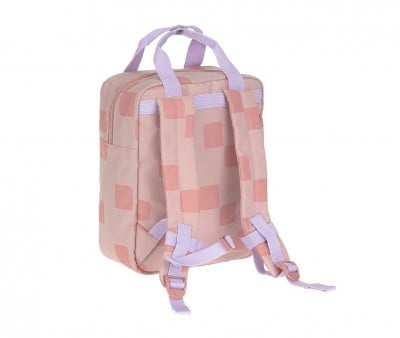 Sac à Dos Square Pattern Party Rose/Lilac Personnalisable