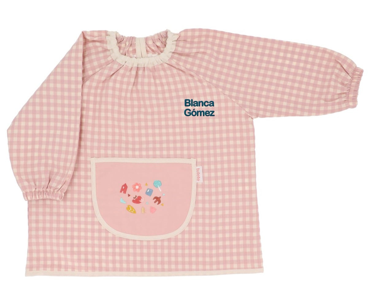 Tablier Lola avec Poche Centrale Geometric Nature Personnalisable