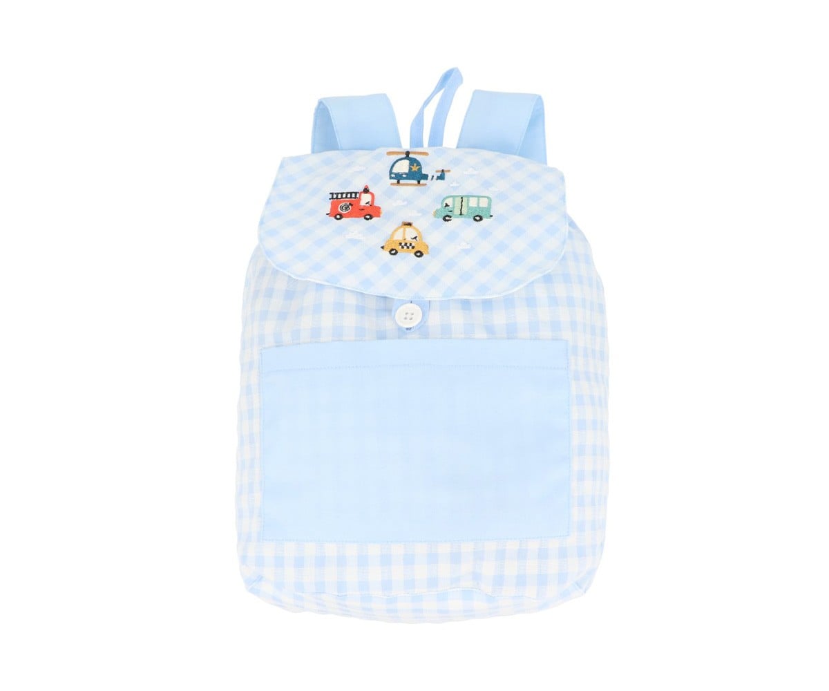 Petit Sac à Dos Vichy City Cars Personnalisable