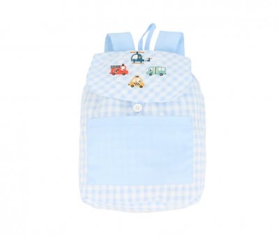 Zaino Piccolo Vichy City Cars Personalizzabile