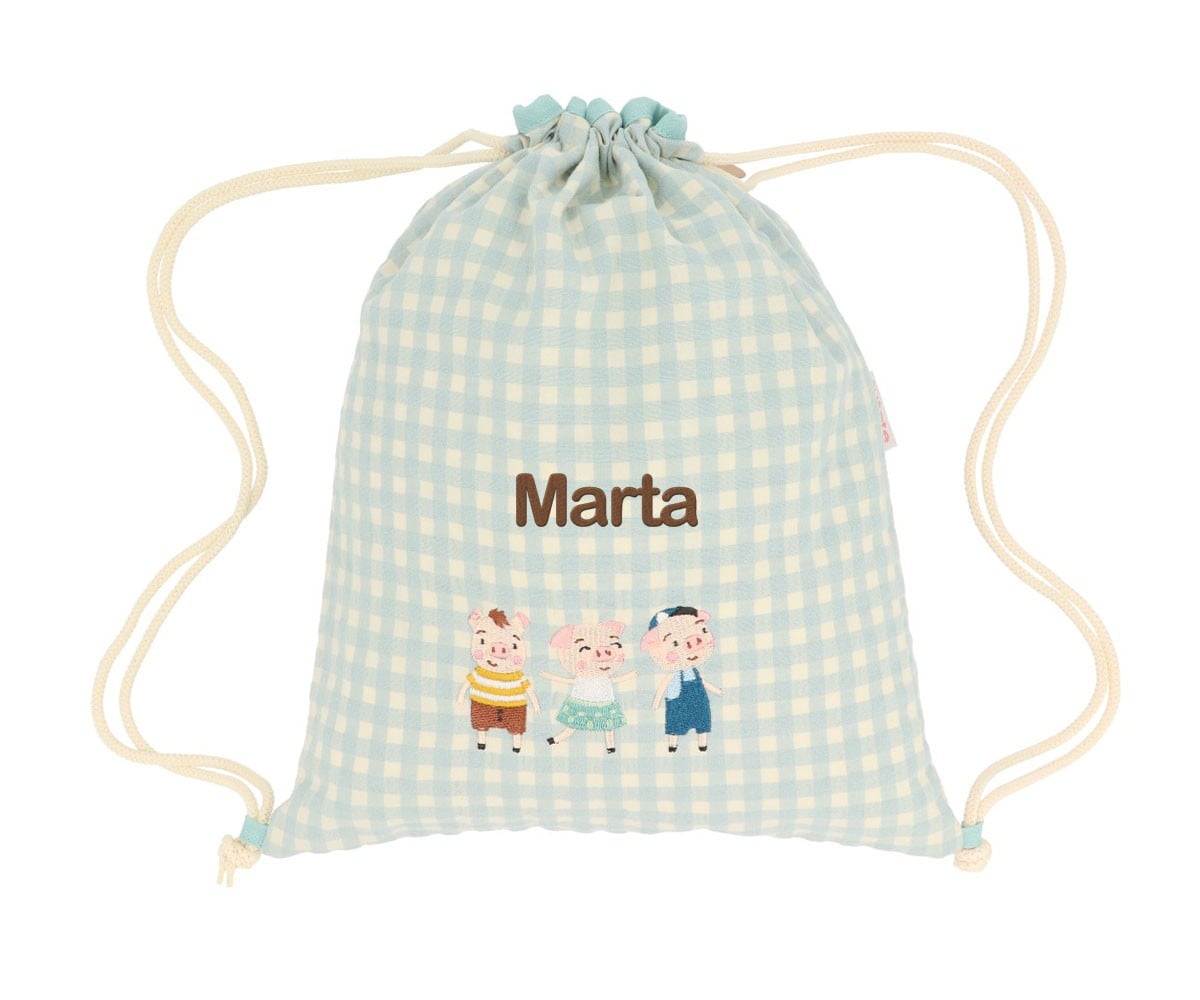 Mochila Personalizável Vichy The Three Little Pigs