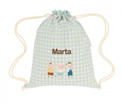 Mochila Personalizável Vichy The Three Little Pigs