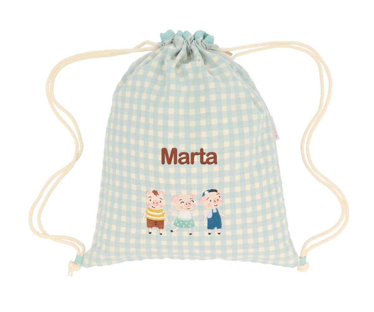 Mochila Personalizável Vichy The Three Little Pigs