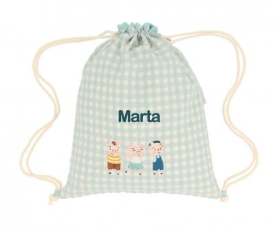 Mochila Personalizável Vichy The Three Little Pigs