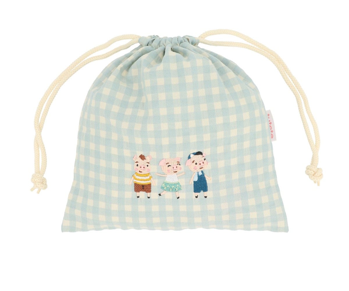 Bolsa Merienda Vichy The Three Little Pigs Personalizable