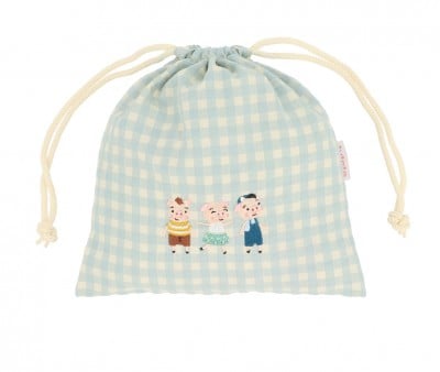 Bolsa de lanche Personalizável Vichy The Three Little Pigs 