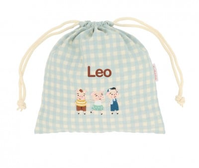Bolsa Merienda Vichy The Three Little Pigs Personalizable