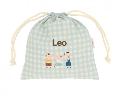 Bolsa Merienda Vichy The Three Little Pigs Personalizable