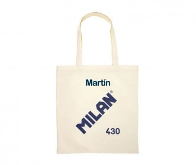 Tote Bag Beige Personalizzabile Collezione 430 Milan Since 1918