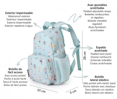 Mochila Infantil Personalizada The Three Little Pigs
