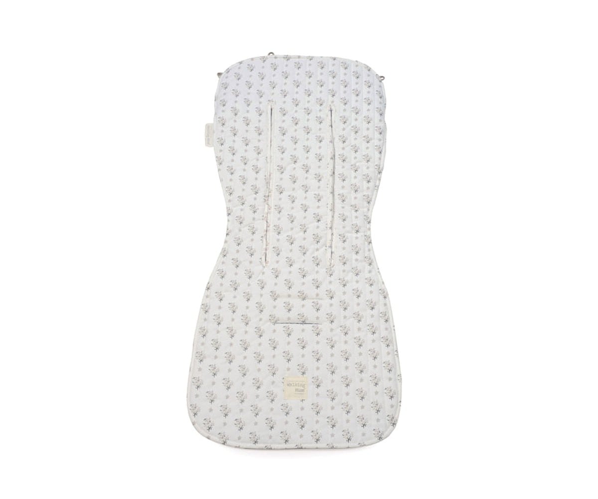 Stroller Seat Cushion Hearts Poppy Cinnamon