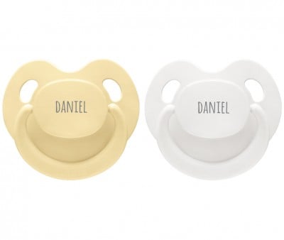 Chupetes Personalizados Retro Nordic Pastel Yellow