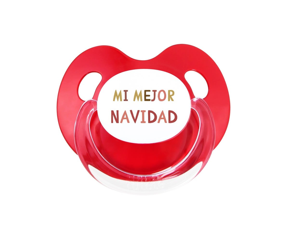 Chupete Retro Rojo Mi mejor Navidad