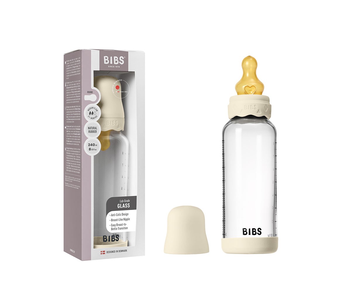 Biberon Vetro BIBS Boheme Ivory 240ml