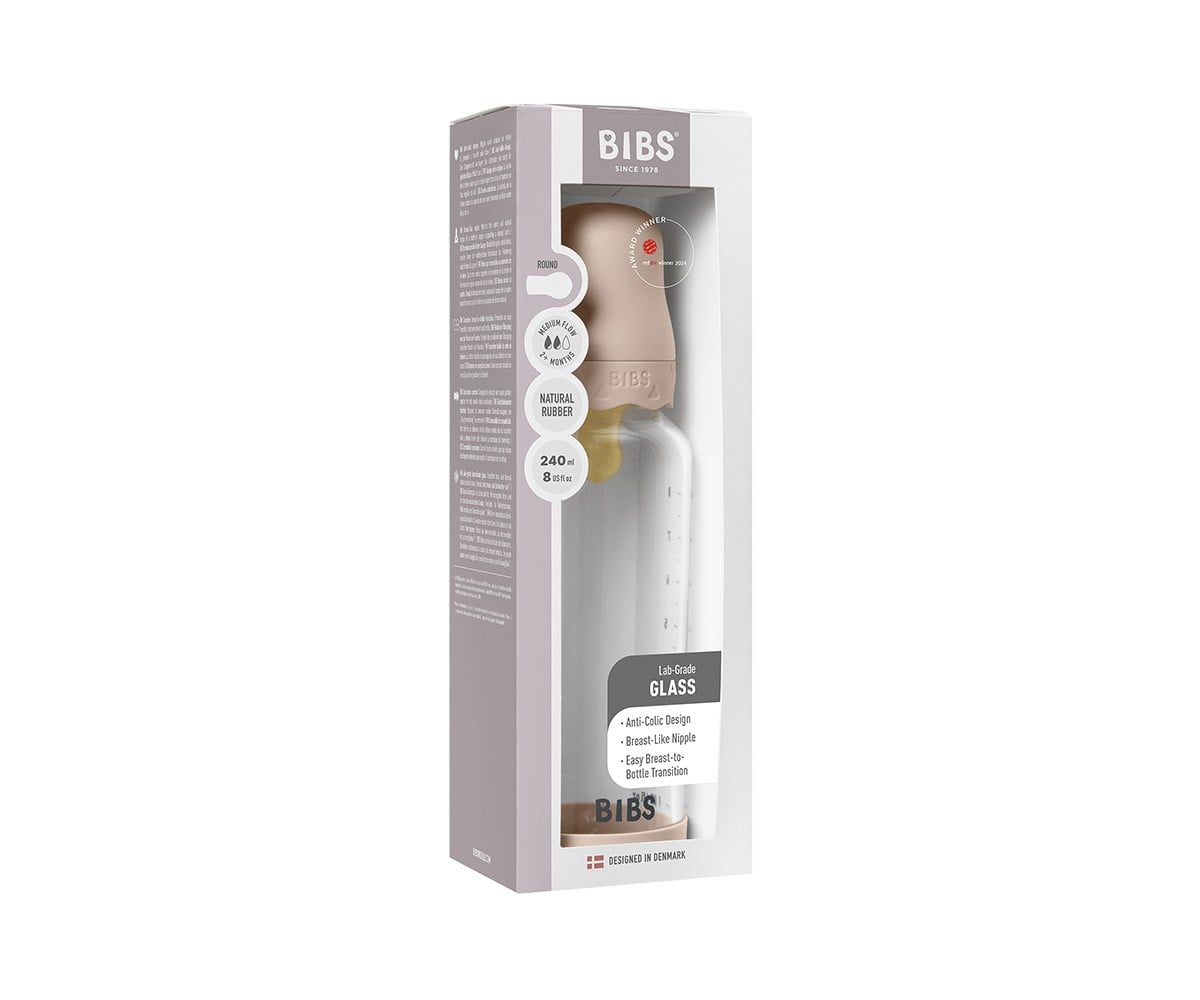 Biberon en Verre BIBS Boheme Blush240 ml