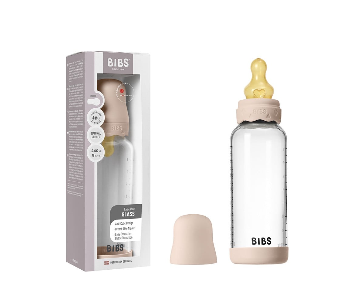 Biberon en Verre BIBS Boheme Blush240 ml