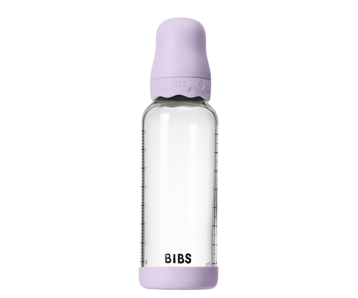 Biberón Cristal BIBS Boheme Violeta Sky 240ml