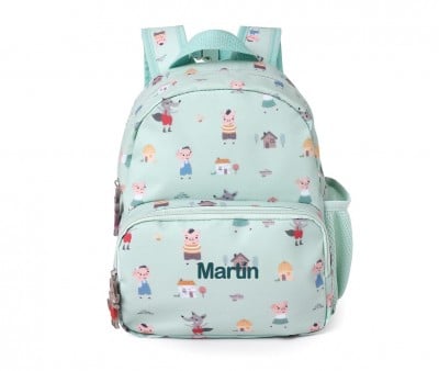 Mochila Infantil Personalizada The Three Little Pigs