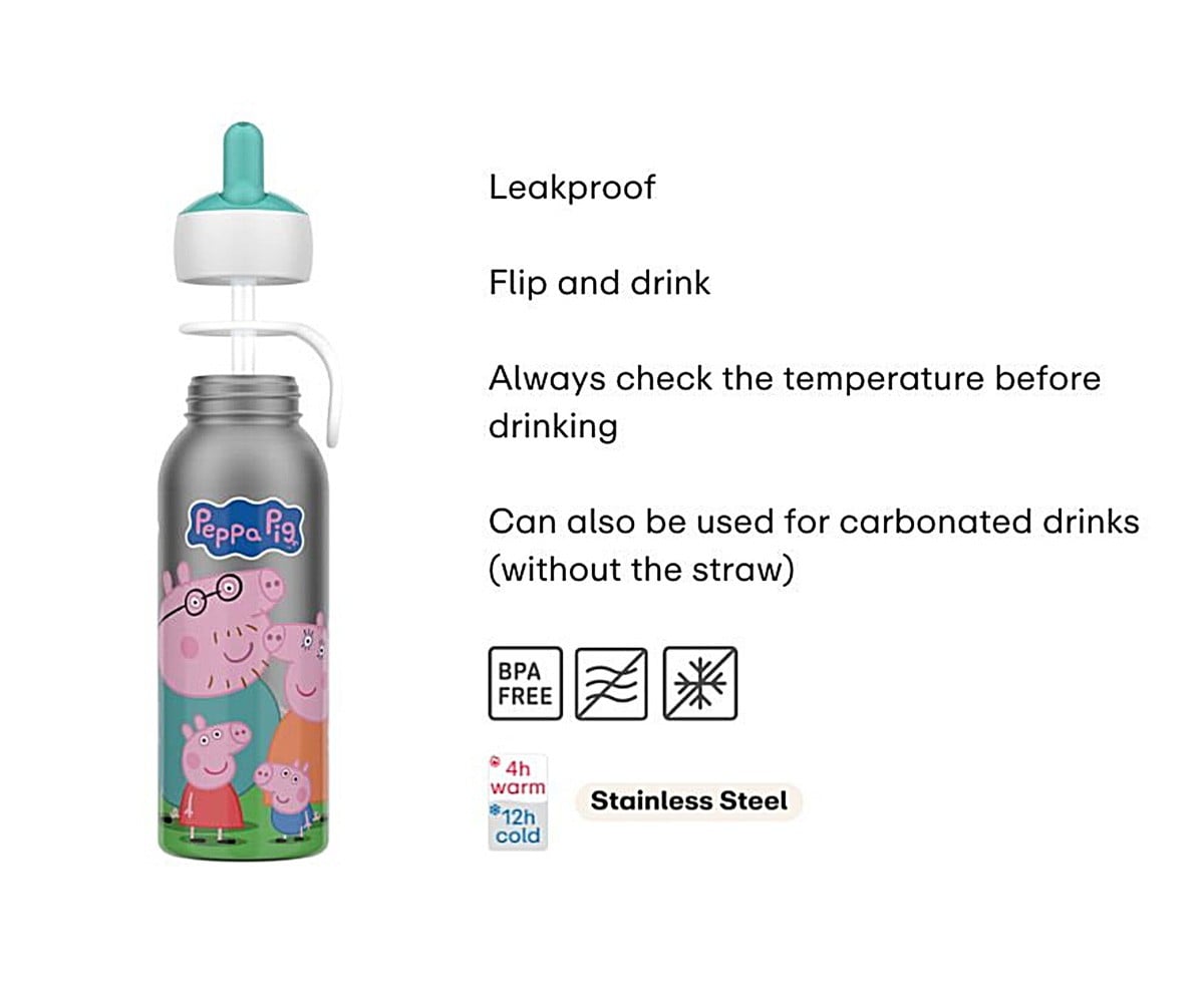 Gourde Isotherme Campus Flip-Up Peppa Pig 350 ml