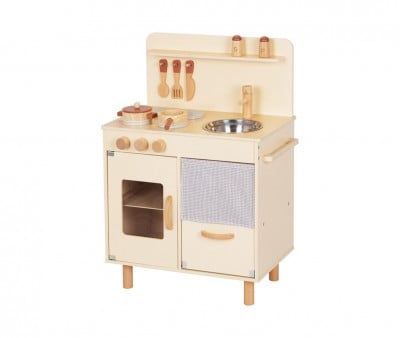 Cocina de Madera con Accesorios Beige