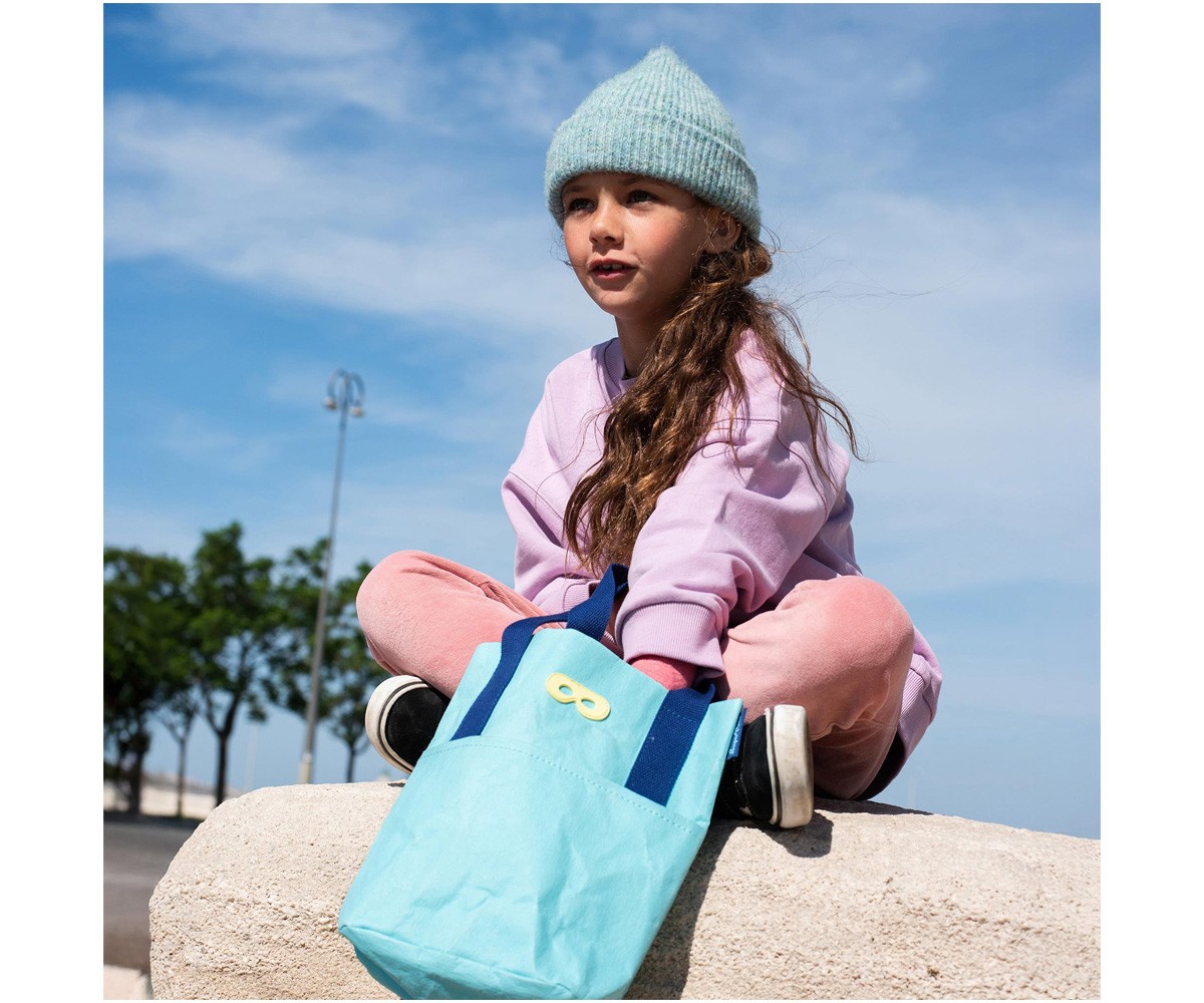 Borsa Tote Piccola Ecofriendly Pepito Azure