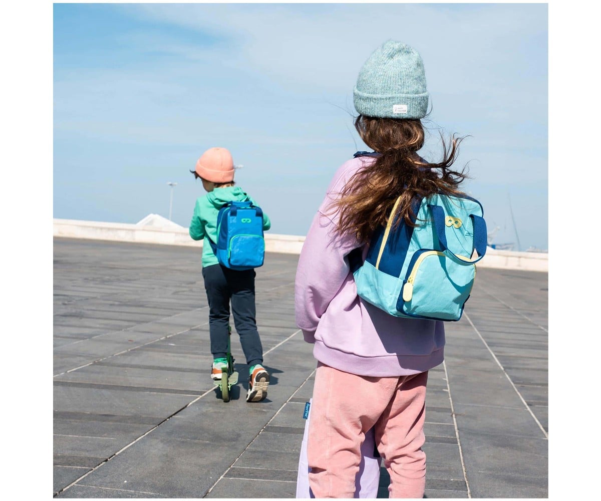 Mochila Infantil Ecofriendly Azure Billy Personalizable