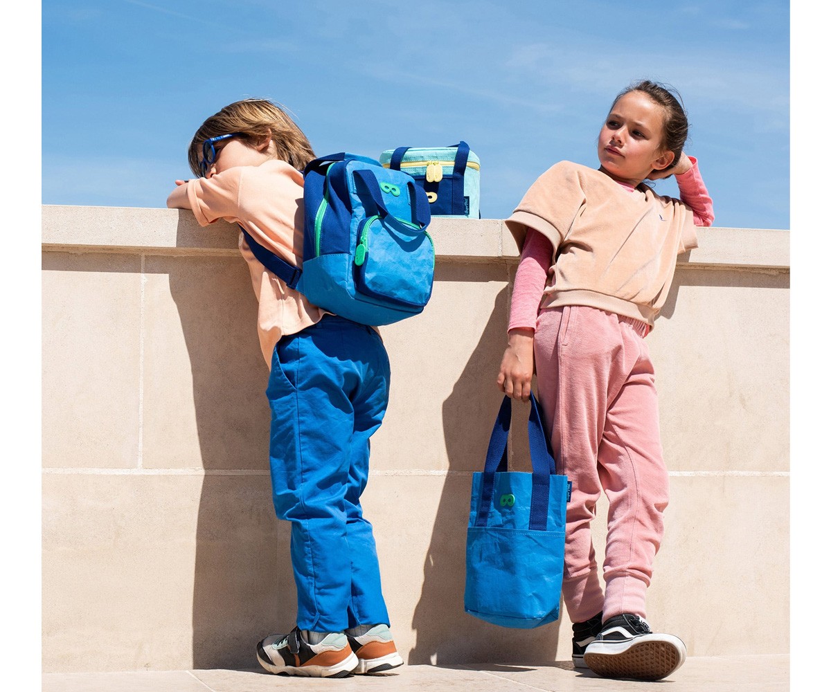 Sac à Dos Maternelle Écologique Billy Bleu Marine Personnalisable
