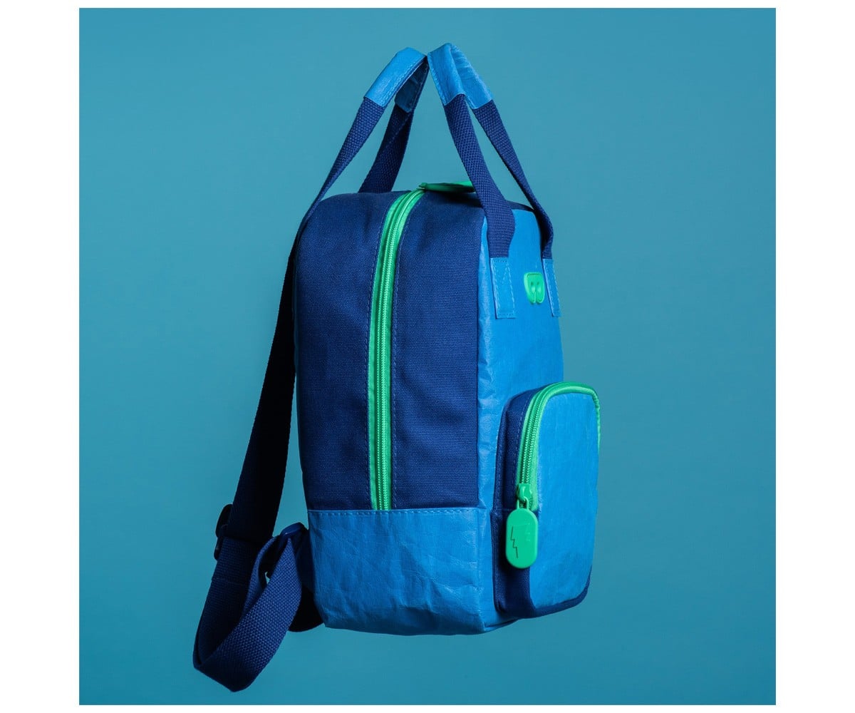 Sac à Dos Maternelle Écologique Billy Bleu Marine Personnalisable