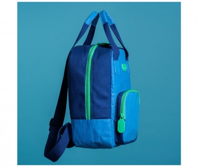 Sac à Dos Maternelle Écologique Billy Bleu Marine Personnalisable