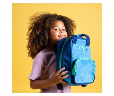 Sac à Dos Maternelle Écologique Billy Bleu Marine Personnalisable