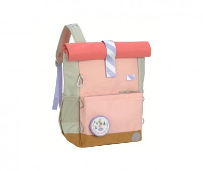 Mochila Escolar Mediana Rolltop Sunny Explorer Rose / Pink