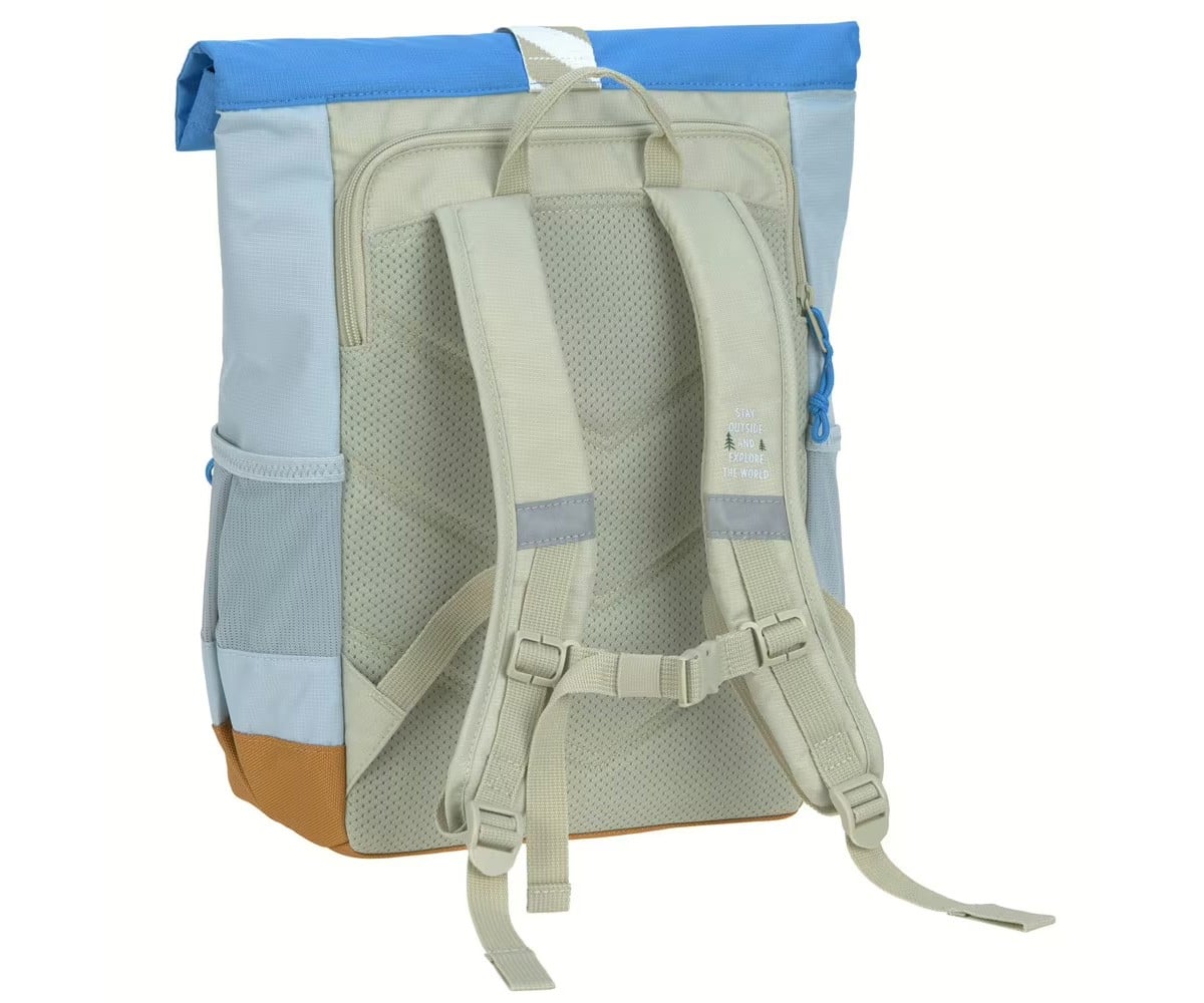 Mochila Escolar Mediana Rolltop Sunny Explorer Green / Blue