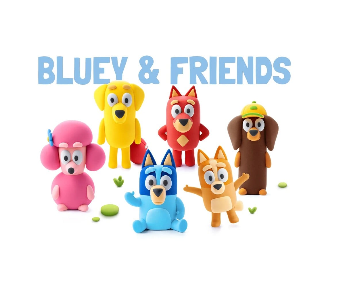 Bluey and Friends Interactive Playdough (15 potes)