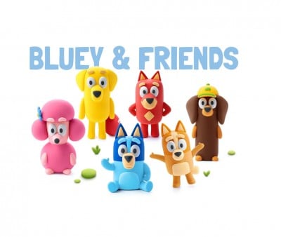 Bluey and Friends Interactive Playdough (15 potes)