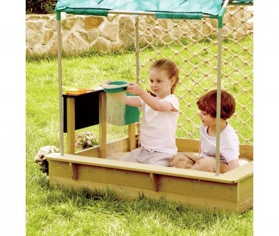 Conjunto de cabine e sandbox