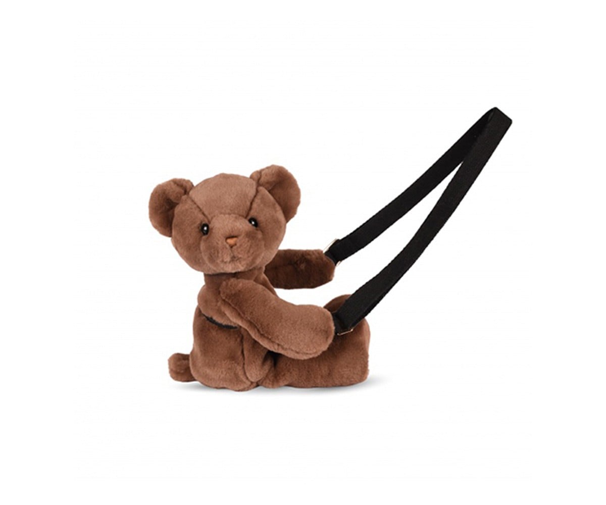 Bolsa Urso de Peluche Marrom 30cm