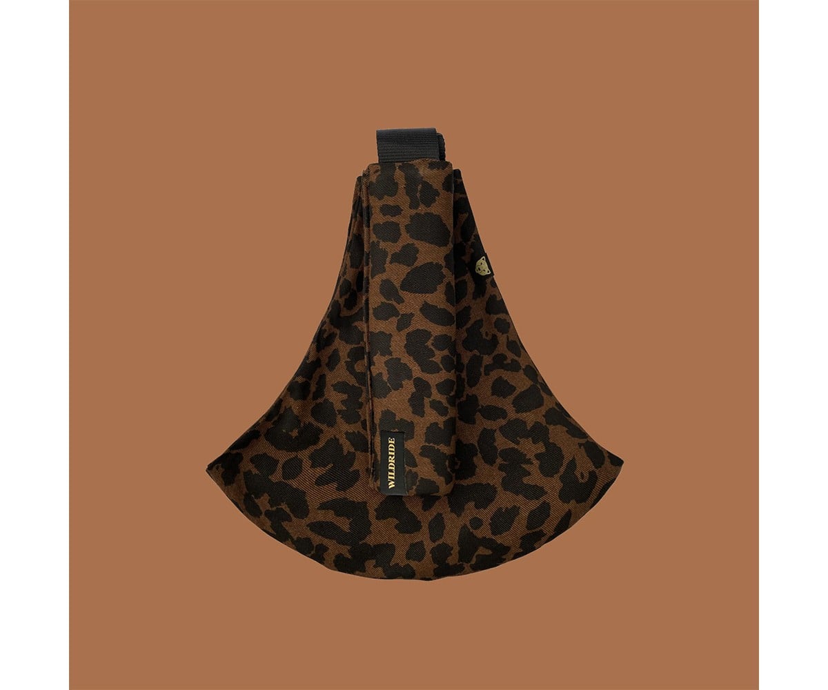 Portador de bebé  Wildride Leopard Linho Brown