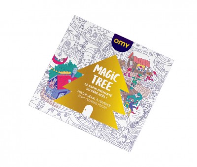 Poster XL da Colorare Magic Tree