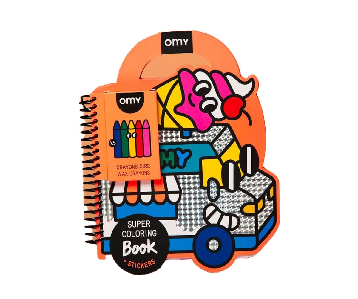 Libro OMY con Pinturas y Pegatinas Yummy