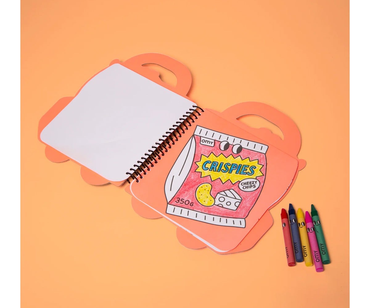Libro OMY con Pinturas y Pegatinas Yummy