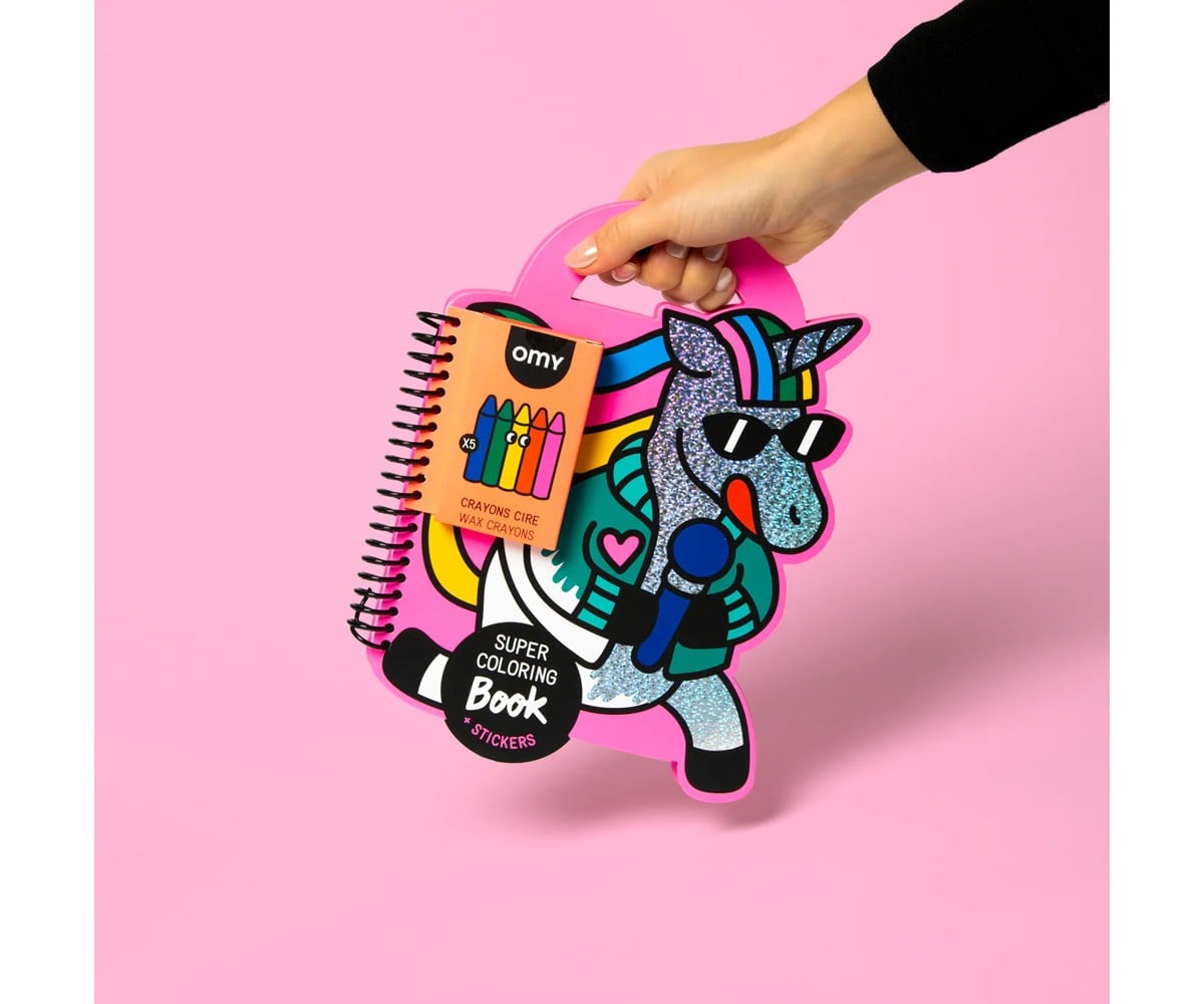 Libro OMY con Pinturas y Pegatinas Lily