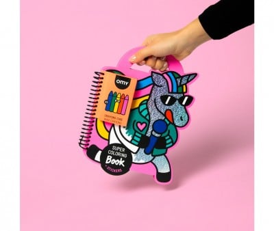 Libro OMY con Pinturas y Pegatinas Lily