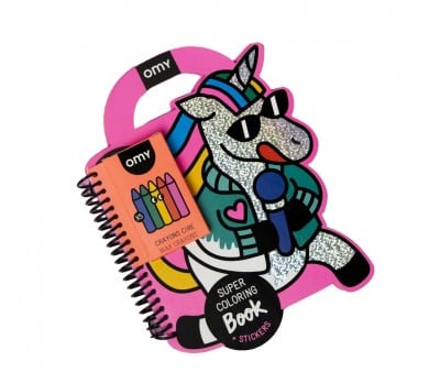 Libro OMY con Colori e Stickers Lily